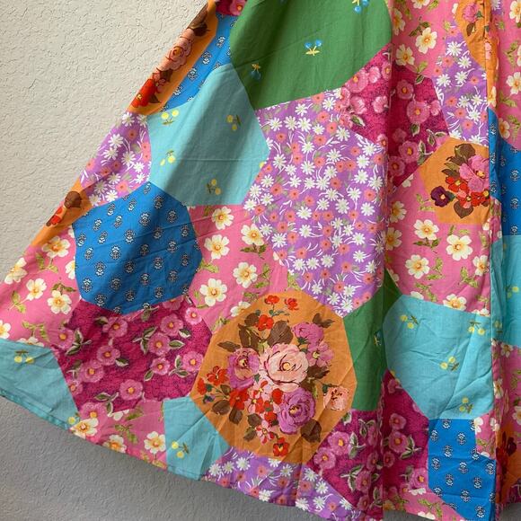 SPELL & THE GYPSY Freda Dress Lolly Colorful Floral Puff Sleeve Boho - Picture 10 of 15